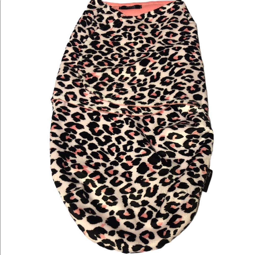 Leopard print swaddle wrap